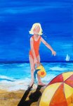 Marie &agrave; la plage