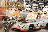 Steve le Mans tirage sur alu Dibond Tirage limit&eacute; 11
